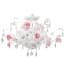 Crystorama Lighting Group Lola 6 Light 20" Wide Semi-Flush Ceiling Fixture with Hand Cut Crystal Accents Wet White