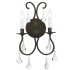 Crystorama Lighting Group Ashton 2 Light 18" Tall Wall Sconce with Hand Cut Crystal Accents English Bronze