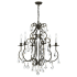 Crystorama Lighting Group Ashton 6 Light 22" Wide Crystal Chandelier with Hand Cut Crystal Accents English Bronze