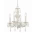 Crystorama Lighting Group Paris Market 4 Light 14" Wide Crystal Pendant with Hand Cut Crystal Accents Antique White