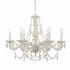 Crystorama Lighting Group Paris Market 6 Light 28" Wide Crystal Chandelier with Italian Crystal Accents Antique White