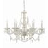 Crystorama Lighting Group Paris Market 6 Light 28" Wide Crystal Chandelier with Hand Cut Crystal Accents Antique White