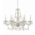 Crystorama Lighting Group Paris Market 6 Light 28" Wide Crystal Chandelier with Swarovski Strass Crystal Accents Antique White