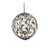 Crystorama Lighting Group Broche 6 Light 21" Wide Taper Candle Globe Chandelier English Bronze / Antique Gold