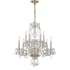 Crystorama Lighting Group Traditional Crystal 10 Light 23" Wide Crystal Chandelier with Swarovski Strass Crystal Accents Polished Brass