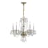 Crystorama Lighting Group Traditional Crystal 5 Light 21" Wide Crystal Chandelier with Swarovski Strass Crystal Accents Polished Brass