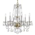 Crystorama Lighting Group Traditional Crystal 6 Light 23" Wide Crystal Candle Style Chandelier Polished Brass