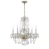 Crystorama Lighting Group Traditional Crystal 6 Light 23" Wide Crystal Chandelier with Swarovski Spectra Crystal Accents Polished Brass