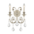 Crystorama Lighting Group Regis 2 Light 16" Tall Wall Sconce with Hand Cut Crystal Accents Olde Silver
