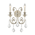 Crystorama Lighting Group Regis 2 Light 16" Tall Wall Sconce with Swarovski Strass Crystal Accents Olde Silver