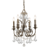 Crystorama Lighting Group Regis 4 Light 18" Wide Crystal Pendant with Swarovski Spectra Crystal Accents English Bronze