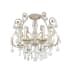 Crystorama Lighting Group Regis 6 Light 20" Wide Semi-Flush Ceiling Fixture with Hand Cut Crystal Accents Olde Silver