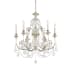 Crystorama Lighting Group Regis 6 Light 26" Wide Crystal Chandelier with Italian Crystal Accents Olde Silver