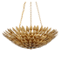 Crystorama Lighting Group Broche 25" Wide 6 Light Chandelier with Metal Shade Antique Gold