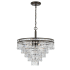 Crystorama Lighting Group Mercer 7 Light 20" Wide Crystal Chandelier with Hand Cut Crystal Accents English Bronze