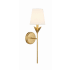 Crystorama Lighting Group Broche 21" Tall Wall Sconce Antique Gold
