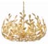Crystorama Lighting Group Broche 6 Light 27" Wide Taper Candle Style Chandelier Antique Gold