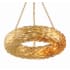 Crystorama Lighting Group Broche 6 Light 24" Wide Wrought Iron Drum Chandelier Antique Gold