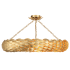 Crystorama Lighting Group Broche 8 Light 34" Wide Semi-Flush Ceiling Fixture Antique Gold