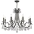 Crystorama Lighting Group Othello 8 Light 31" Wide Crystal Chandelier with Hand Cut Crystal Accents English Bronze