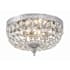 Crystorama Lighting Group Ceiling Mount 2 Light 10" Wide Flush Mount Bowl Ceiling Fixture with Italian Crystal Accents Polished Chrome
