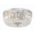 Crystorama Lighting Group Ceiling Mount 3 Light 14" Wide Flush Mount Bowl Ceiling Fixture with Swarovski Spectra Crystal Accents Polished Chrome