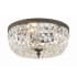 Crystorama Lighting Group Ceiling Mount 3 Light 14" Wide Flush Mount Bowl Ceiling Fixture with Swarovski Spectra Crystal Accents English Bronze