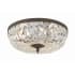Crystorama Lighting Group Ceiling Mount 3 Light 16" Wide Flush Mount Bowl Ceiling Fixture with Swarovski Spectra Crystal Accents English Bronze