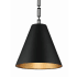 Crystorama Lighting Group Alston 3 Light 18" Wide Pendant Matte Black / Antique Gold