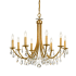 Crystorama Lighting Group Bridgehampton 8 Light 28" Wide Crystal Chandelier with Swarovski Spectra Crystal Accents Antique Gold