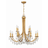 Crystorama Lighting Group Bridgehampton 12 Light 32" Wide Crystal Chandelier with Swarovski Strass Crystal Accents Antique Gold
