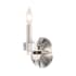 Crystorama Lighting Group Carson 8" Tall Wall Sconce with Crystal Cubes Polished Nickel