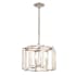 Crystorama Lighting Group Carson 4 Light 16" Wide Crystal Pendant with Clear Crystal Accents Polished Nickel