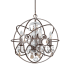 Crystorama Lighting Group Solaris 4 Light 17" Wide Crystal Pendant with Clear and Gold Hand Cut Crystal Accents English Bronze