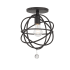 Crystorama Lighting Group Solaris 9" Wide Flush Mount Globe Ceiling Fixture Black