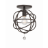 Crystorama Lighting Group Solaris 9" Wide Flush Mount Globe Ceiling Fixture English Bronze