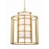 Crystorama Lighting Group Hulton 6 Light 21" Wide Chandelier with Silk Shade Luxe Gold