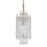 Crystorama Lighting Group Ackerly 9" Wide Mini Pendant with Ice Glass Shade Aged Brass