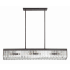 Crystorama Lighting Group Alister 6 Light 50" Wide Crystal Linear Chandelier Charcoal Bronze
