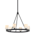 Crystorama Lighting Group Aragon 6 Light 23" Wide LED Ring Chandelier Matte Black