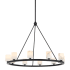 Crystorama Lighting Group Aragon 10 Light 35" Wide LED Ring Chandelier Matte Black