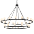 Crystorama Lighting Group Aragon 30 Light 59" Wide LED Ring Chandelier Matte Black