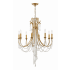 Crystorama Lighting Group Arcadia 8 Light 26" Wide Crystal Candle Style Chandelier with Hand Cut Crystal Accents Antique Gold
