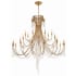 Crystorama Lighting Group Arcadia 28 Light 61" Wide Crystal Candle Style Chandelier with Hand Cut Crystal Accents Antique Gold