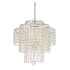Crystorama Lighting Group Arielle 4 Light 18" Wide Crystal Chandelier with Hand Cut Crystal Accents Antique Silver