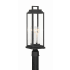 Crystorama Lighting Group Aspen 4 Light 22" Tall Post Light Matte Black