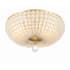 Crystorama Lighting Group Bella 3 Light 16" Wide Flush Mount Bowl Ceiling Fixture Antique Gold