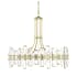 Crystorama Lighting Group Bolton 12 Light 31" Wide Crystal Drum Chandelier with Faceted Crystal Accents Aged Brass