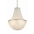 Crystorama Lighting Group Brielle 6 Light 18" Wide Empire Chandelier with Shell Shade Antique Silver