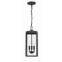 Crystorama Lighting Group Byron 3 Light 8" Wide Taper Candle Pendant Matte Black